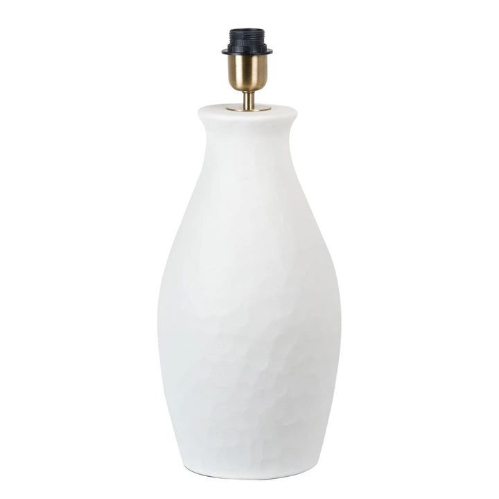 Eirene Textured Stoneware Table Lamp - Blue Ikat