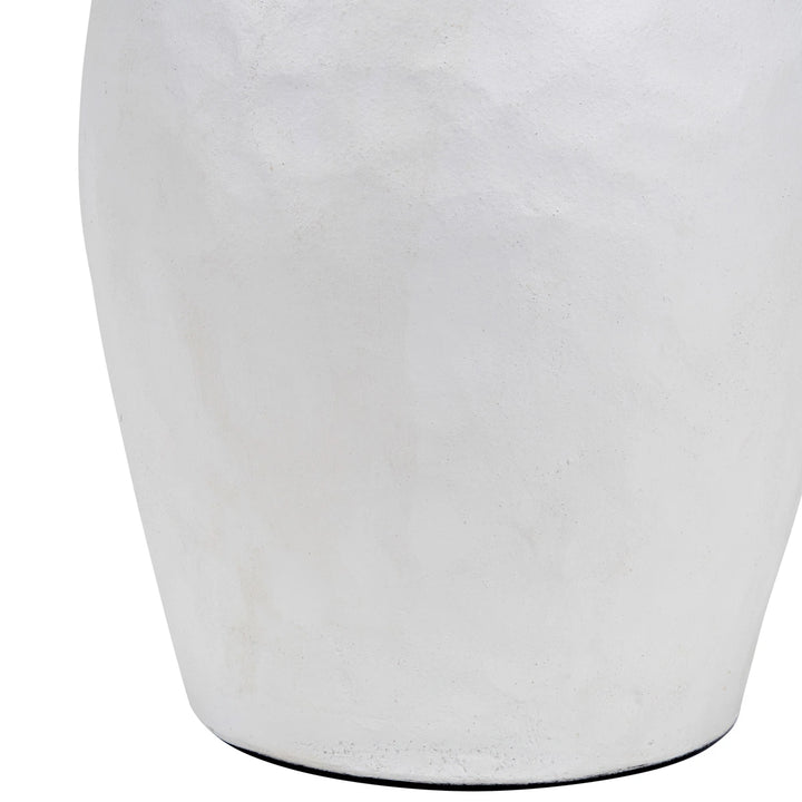 Eirene Textured Stoneware Table Lamp - Blue Ikat