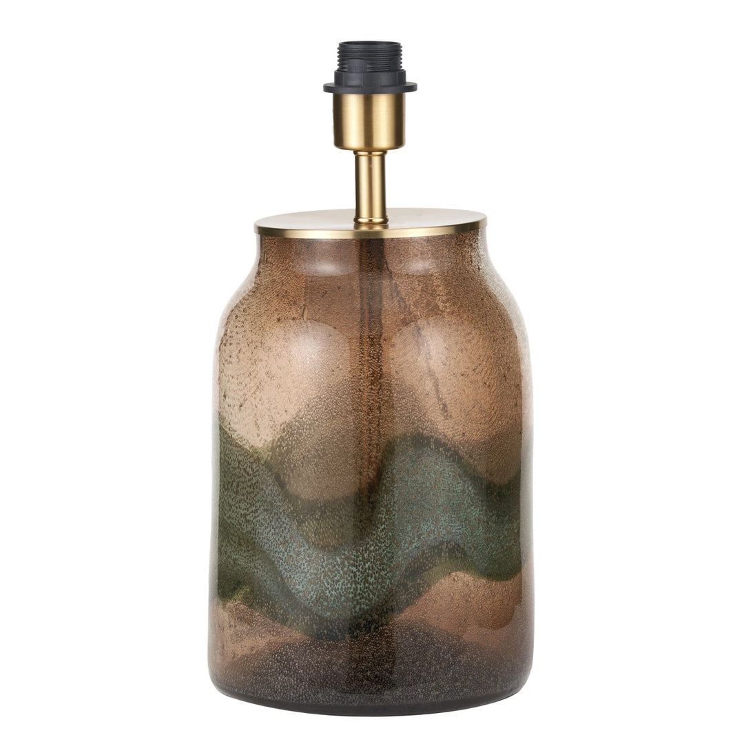 Valtellina Glass Table Lamp Base - Natural Linen