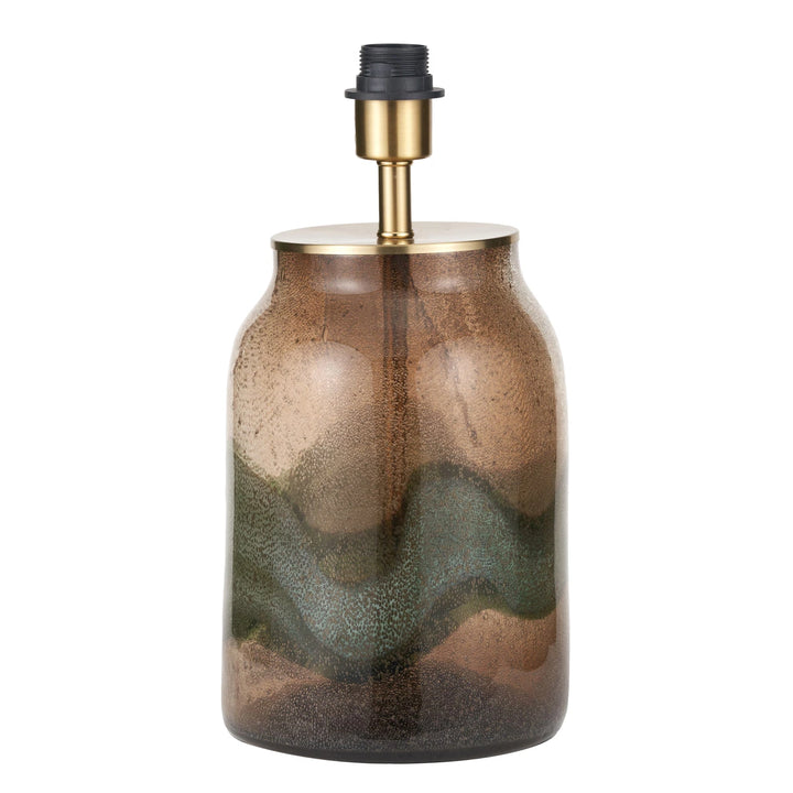 Valtellina Glass Table Lamp Base - Natural Linen