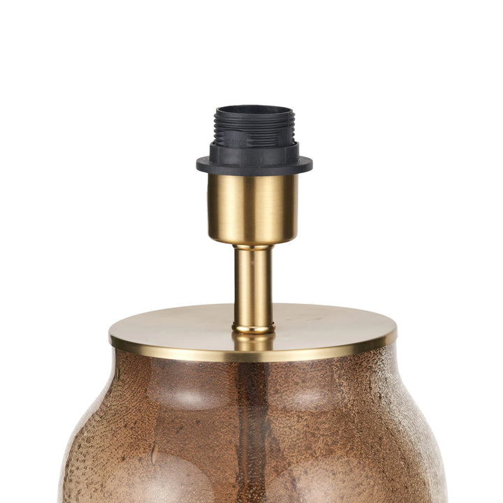 Valtellina Glass Table Lamp Base - Natural Linen