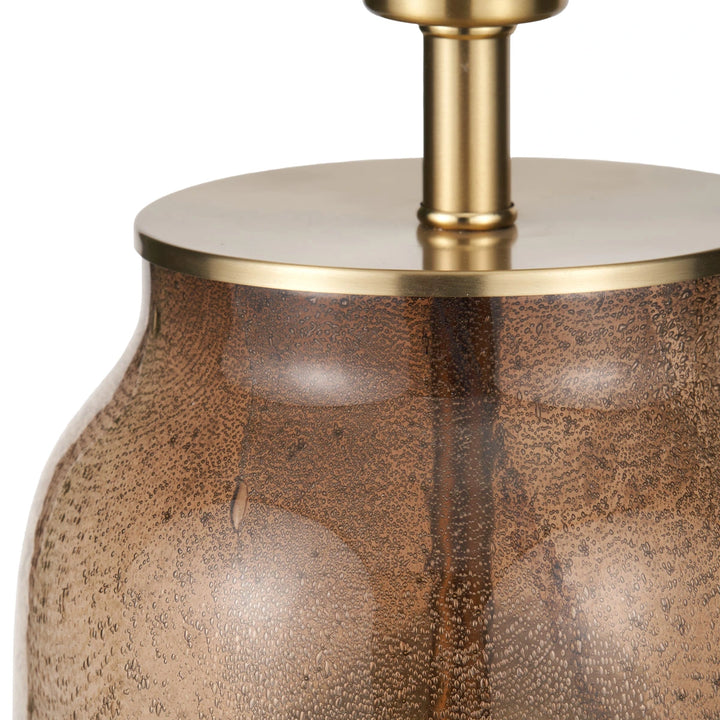 Valtellina Glass Table Lamp Base - Natural Linen