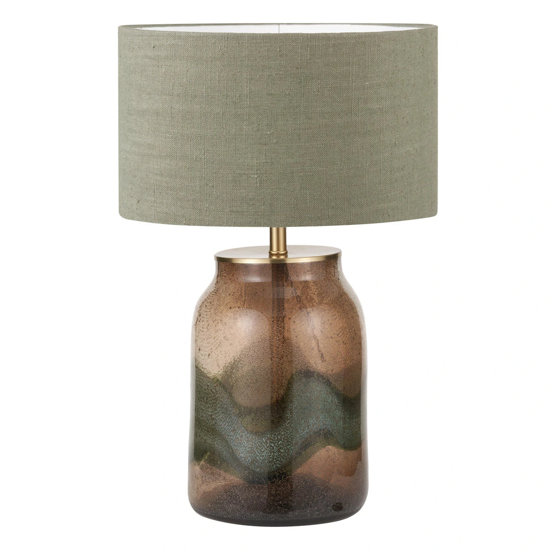 Valtellina Glass Table Lamp Base - Pistachio Green