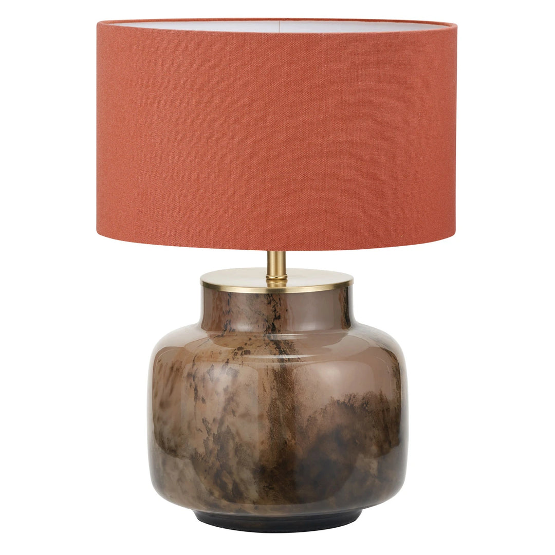 Cerdanya Glass Table Lamp - Tobacco