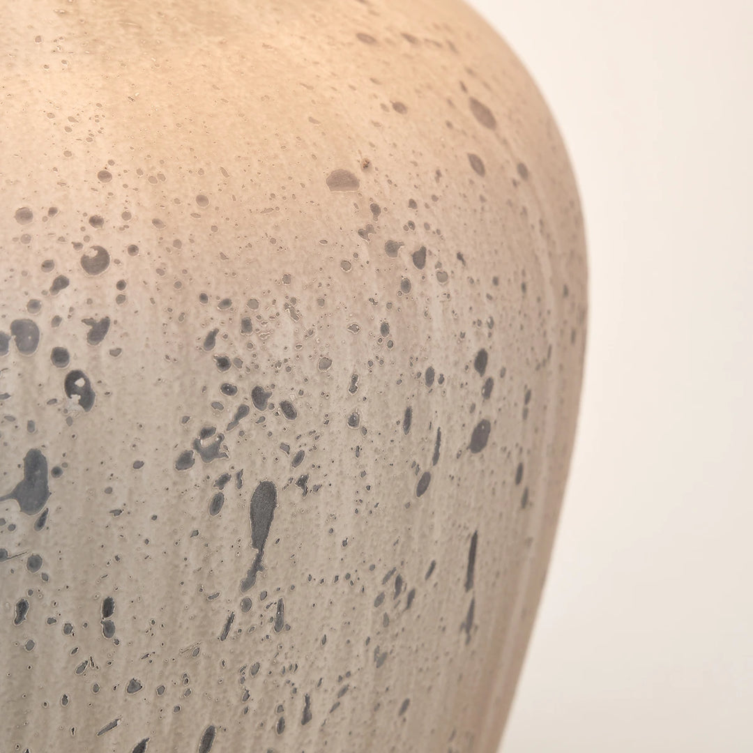 Kalli Flecked Ceramic Table Lamp - Grey