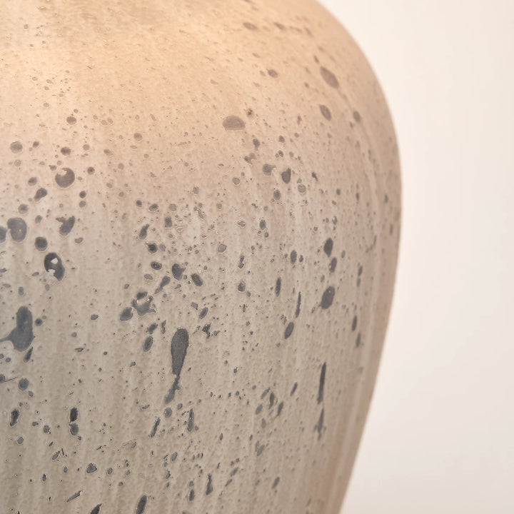Kalli Flecked Ceramic Table Lamp - Grey
