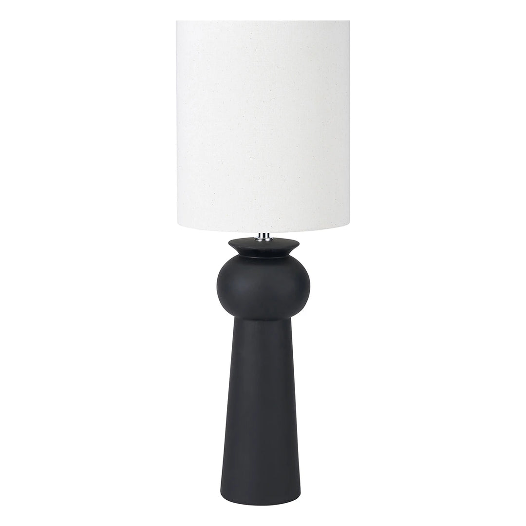 Sloane Contemporary Ceramic Table Lamp - Black