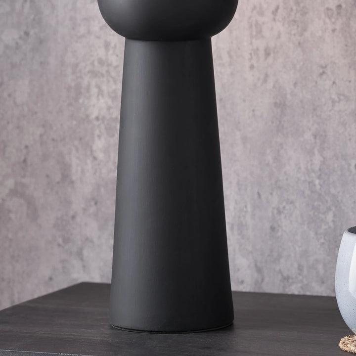 Sloane Contemporary Ceramic Table Lamp - Black