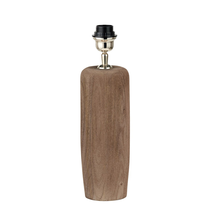 Inaya Natural Tapered Wood Table Lamp - Pistachio Green