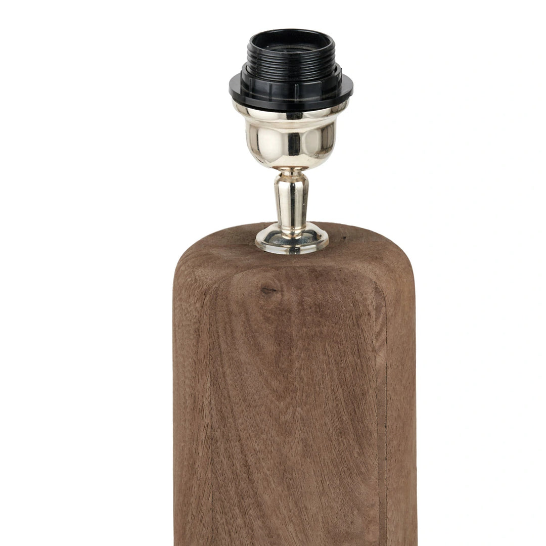 Inaya Natural Tapered Wood Table Lamp - Pistachio Green