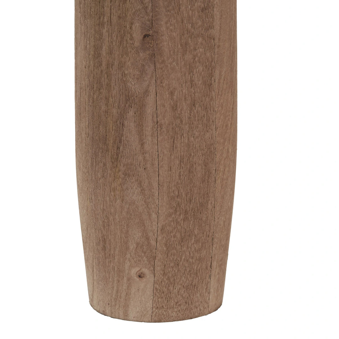 Inaya Natural Tapered Wood Table Lamp - Pistachio Green
