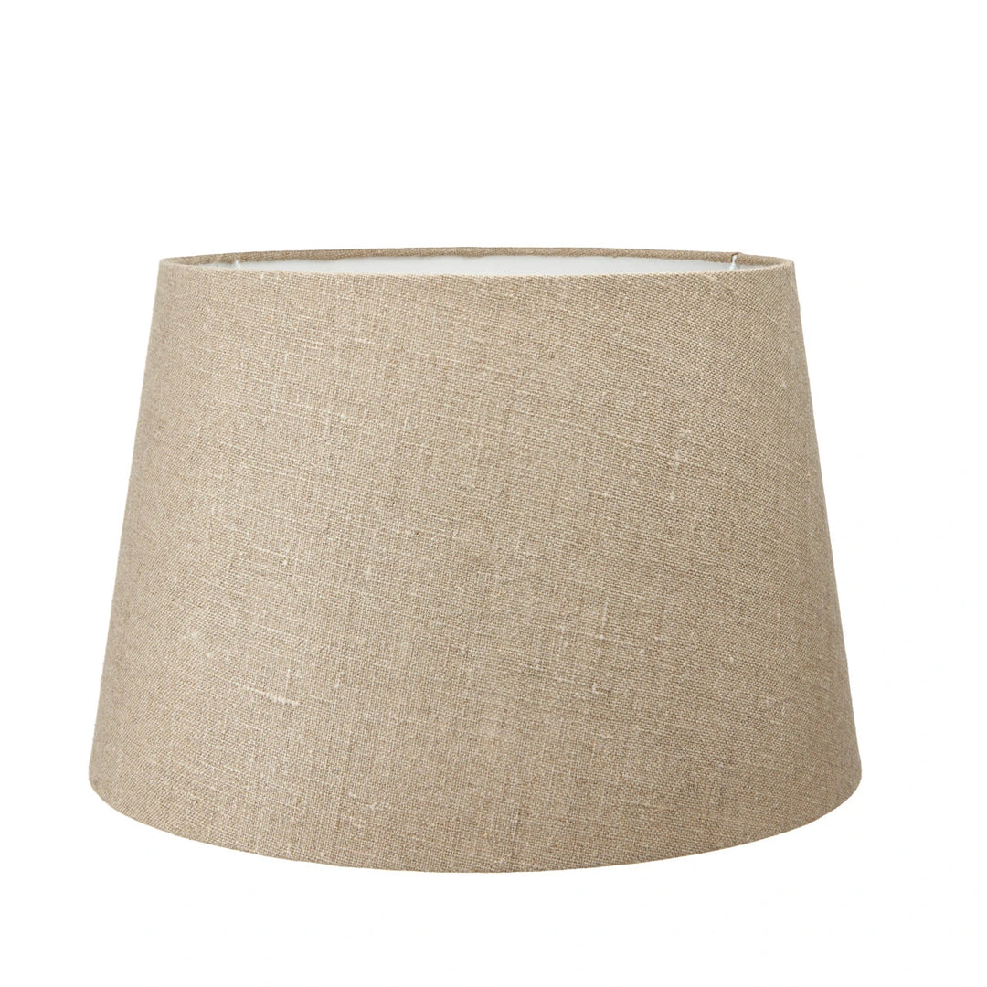 Esha Natural Conical Wood Table Lamp - Natural Linen