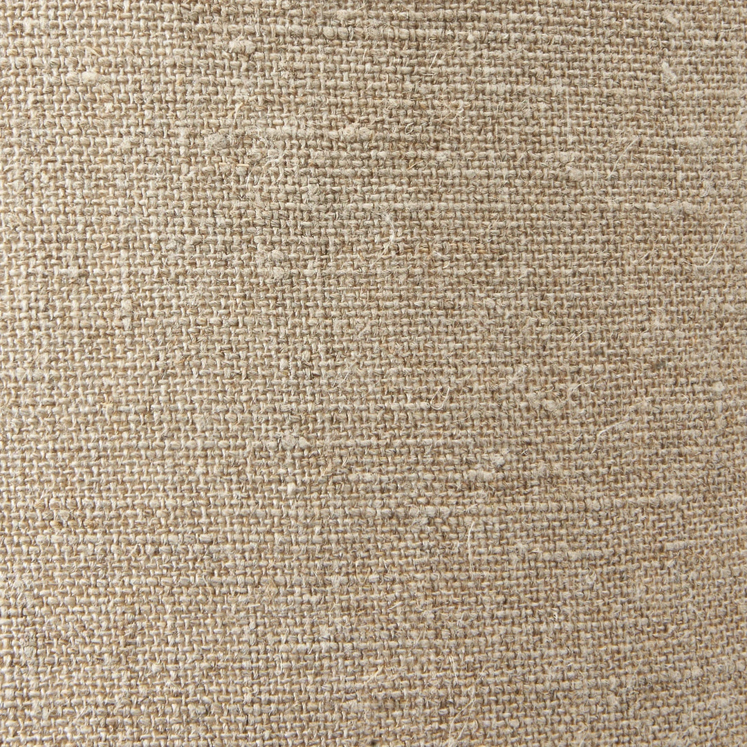 Esha Natural Conical Wood Table Lamp - Natural Linen