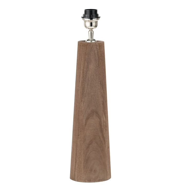 Esha Natural Conical Wood Table Lamp - Pistachio Green