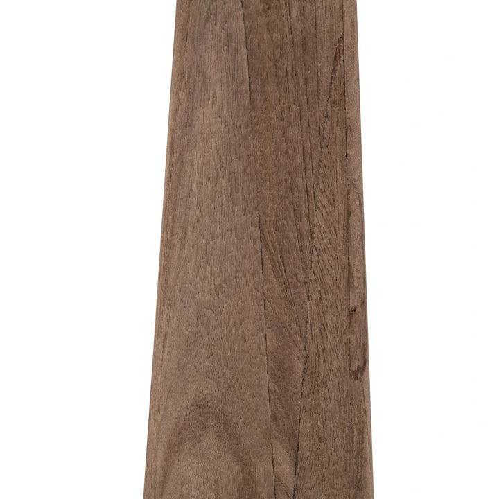 Esha Natural Conical Wood Table Lamp - Pistachio Green