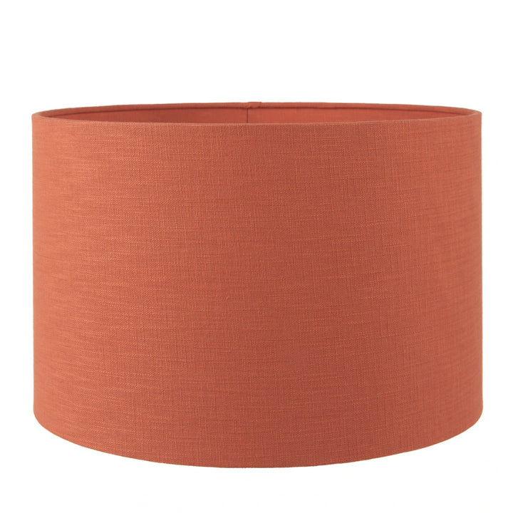 Ziva Antique Brown Round Wood Table Lamp - Cinnamon