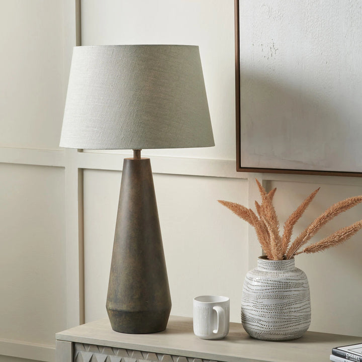 Arbor Verdi Gris Metal Conical Table Lamp - Pistachio Green