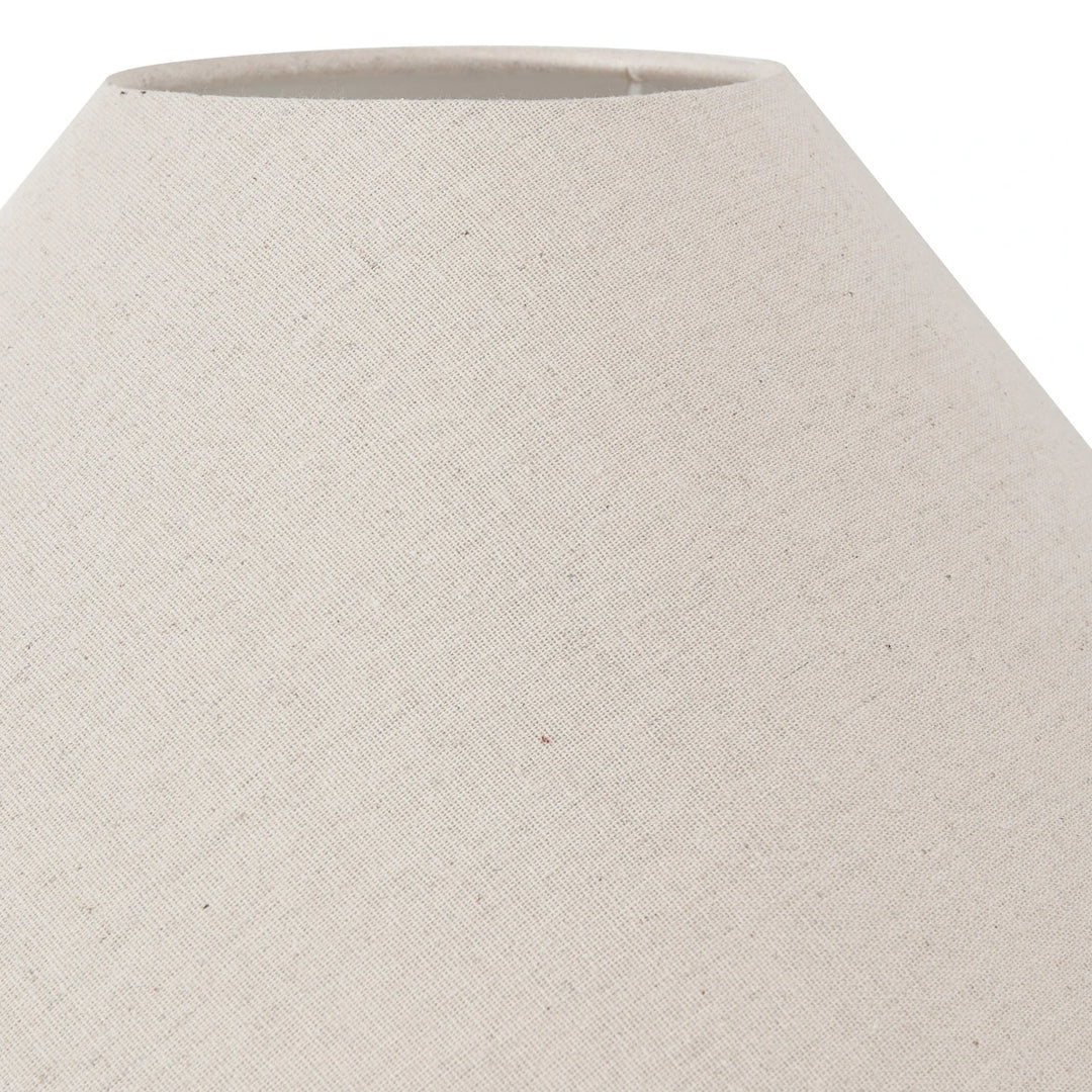 Barbier Art Deco Fan Ceramic Table Lamp - White