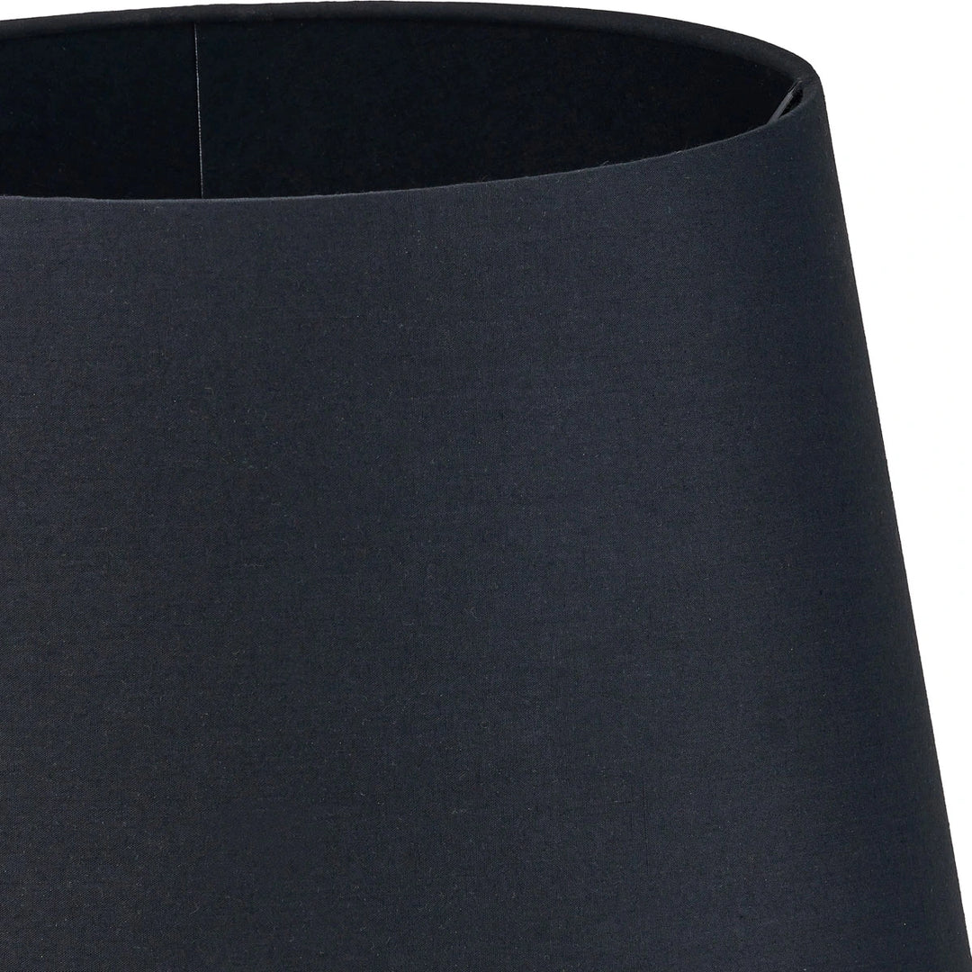 Asteri Feather Ceramic Urn Table Lamp -  Black