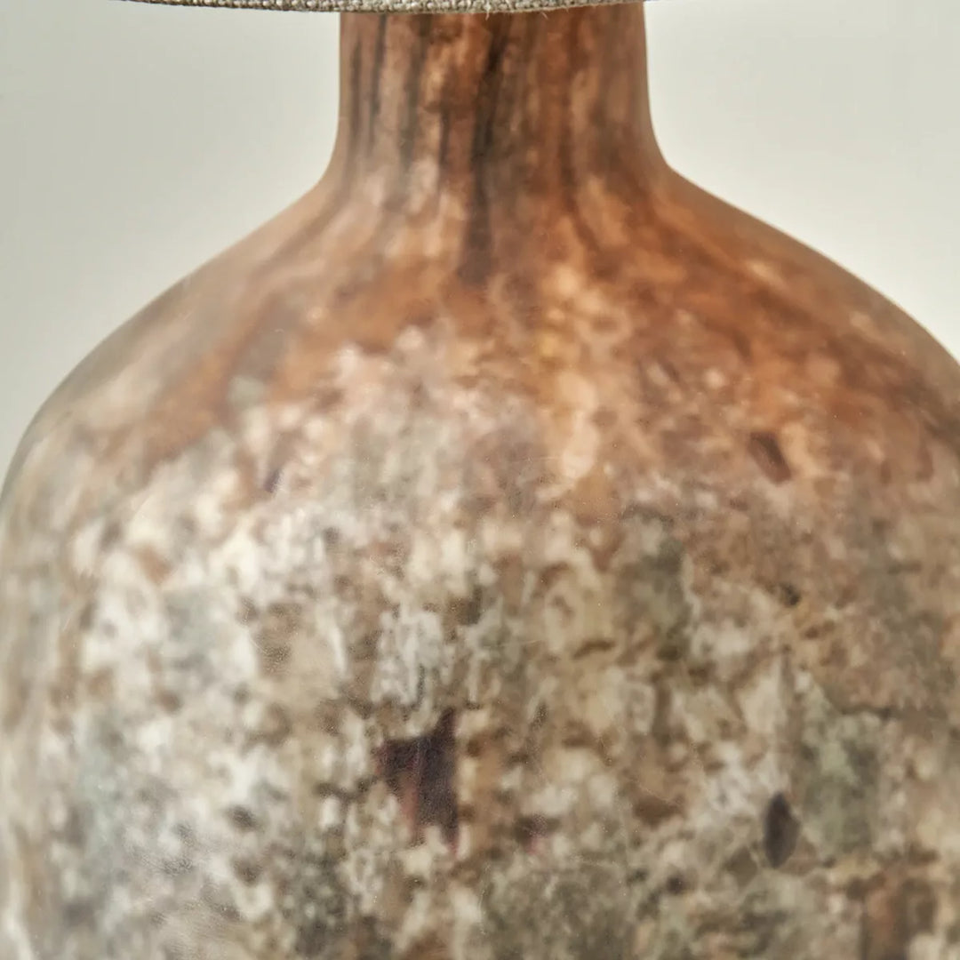 Palmino Organic Glass Bottle Table Lamp