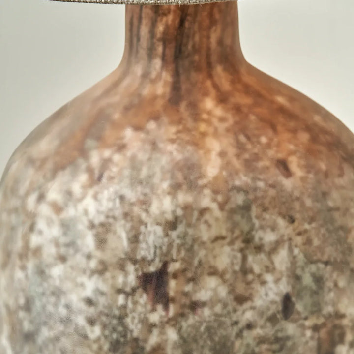 Palmino Organic Glass Bottle Table Lamp
