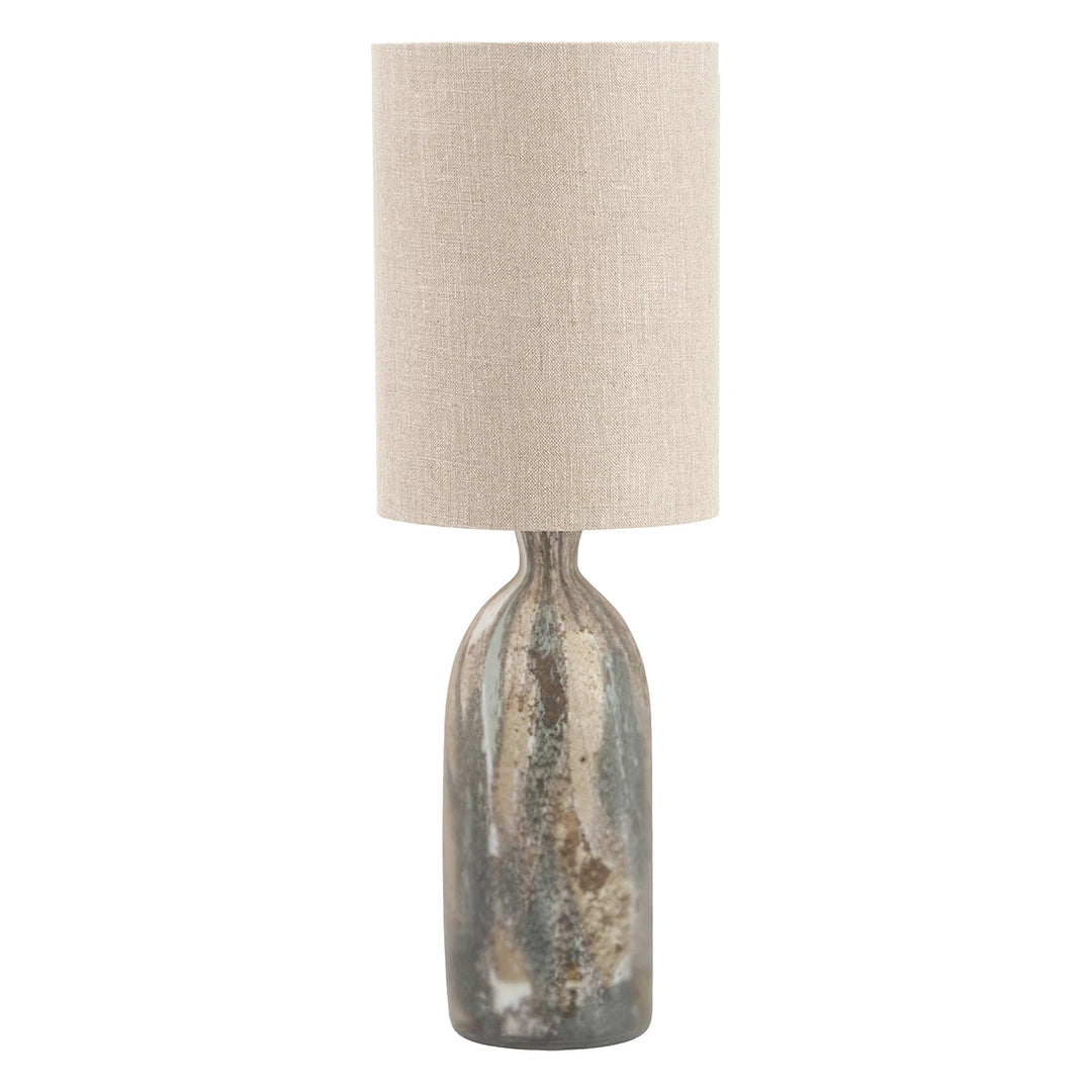 Palmino Tall Organic Glass Bottle Table Lamp