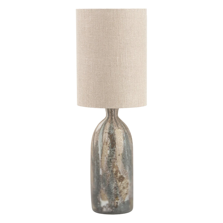 Palmino Tall Organic Glass Bottle Table Lamp
