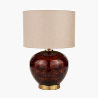 Olivia's Lucinda Tortoiseshell Glass Table Lamp