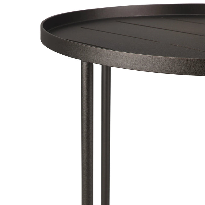 Outdoor Tray Side Table - Dark Bronze