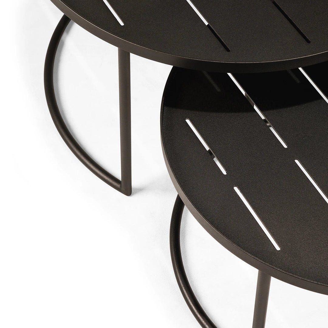 Outdoor Tray Coffee Table Set - Dark Bronze