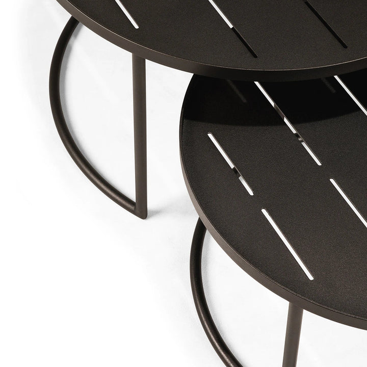 Outdoor Tray Coffee Table Set - Dark Bronze