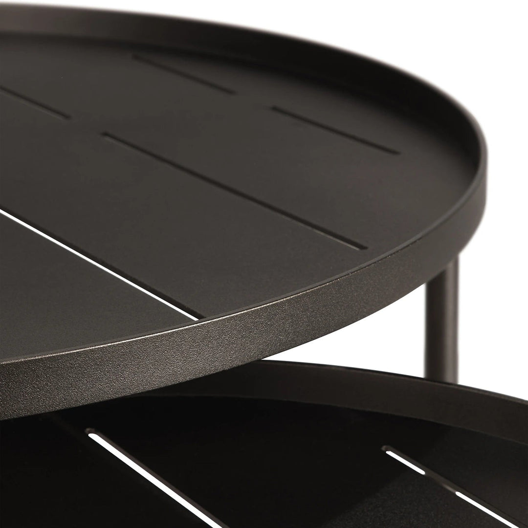 Outdoor Tray Coffee Table Set - Dark Bronze