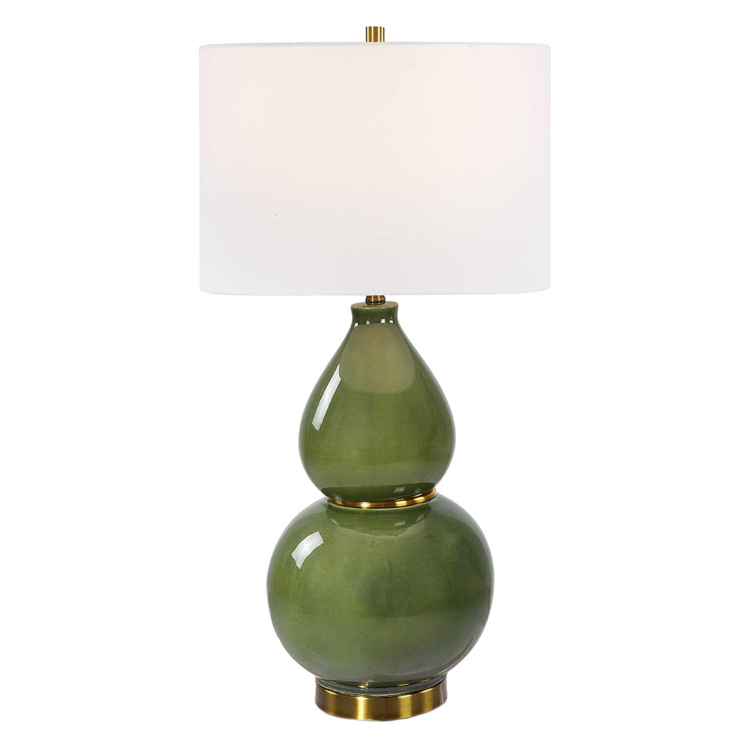 Gourd Table Lamp - Green