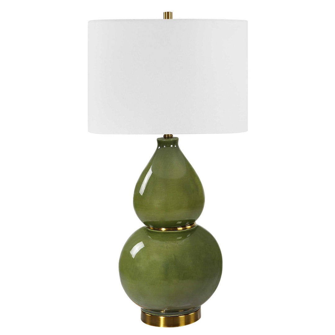 Gourd Table Lamp - Green