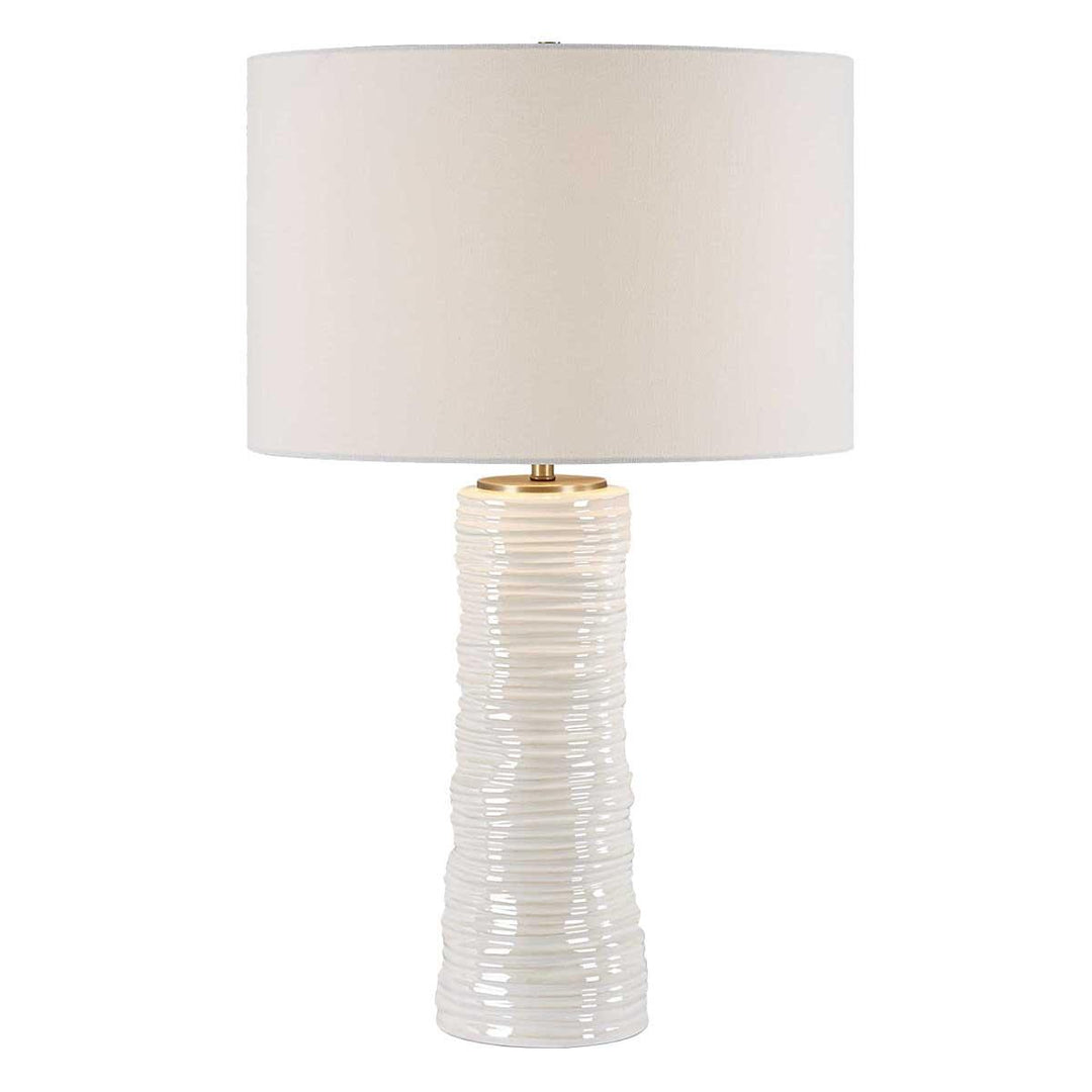 Pavlova Glossy White Table Lamp