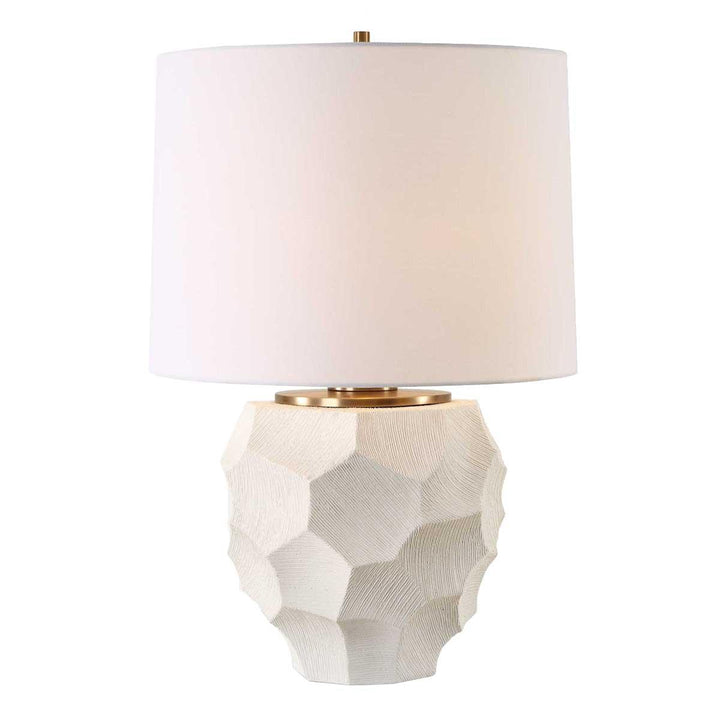On Edge Chalk White Table Lamp