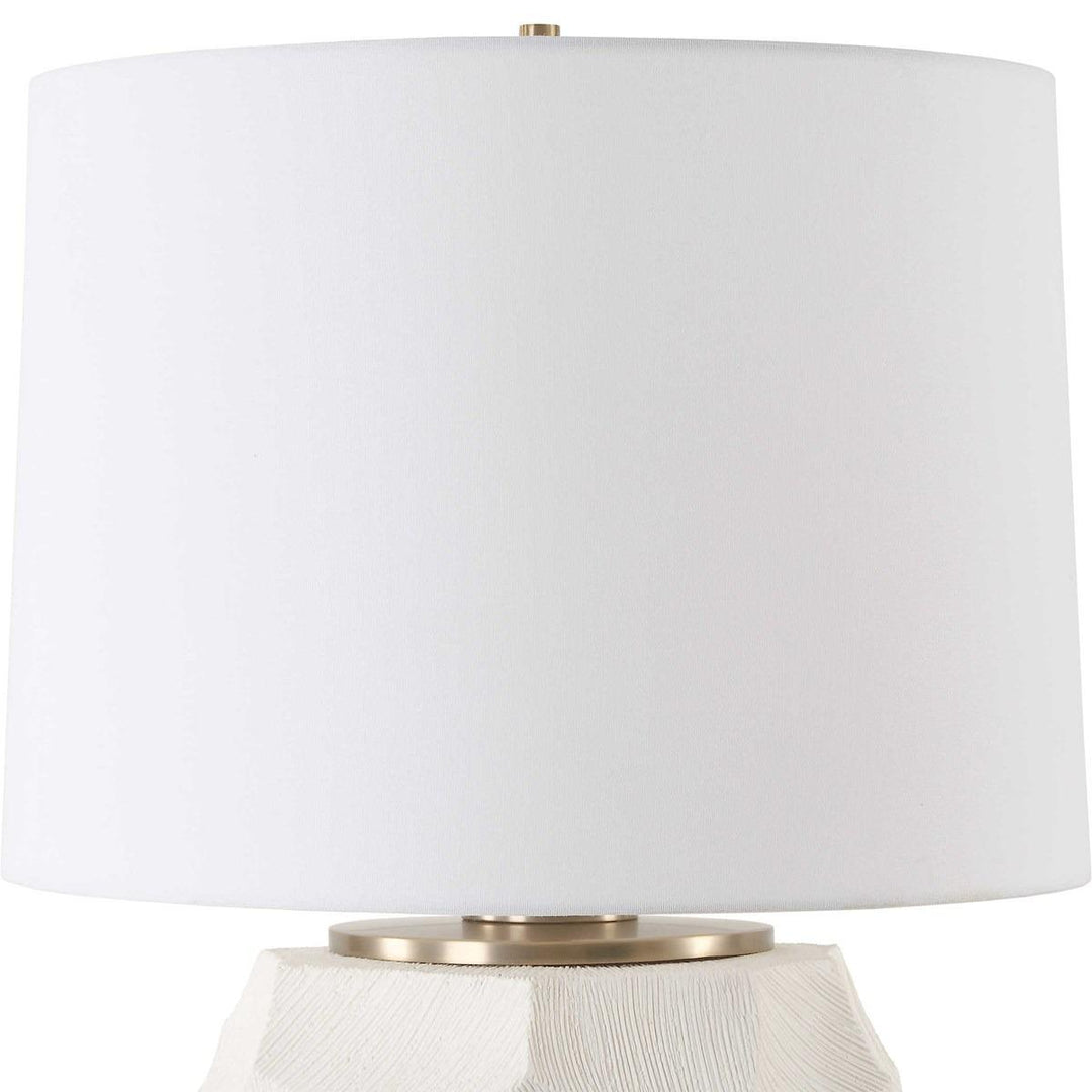 On Edge Chalk White Table Lamp