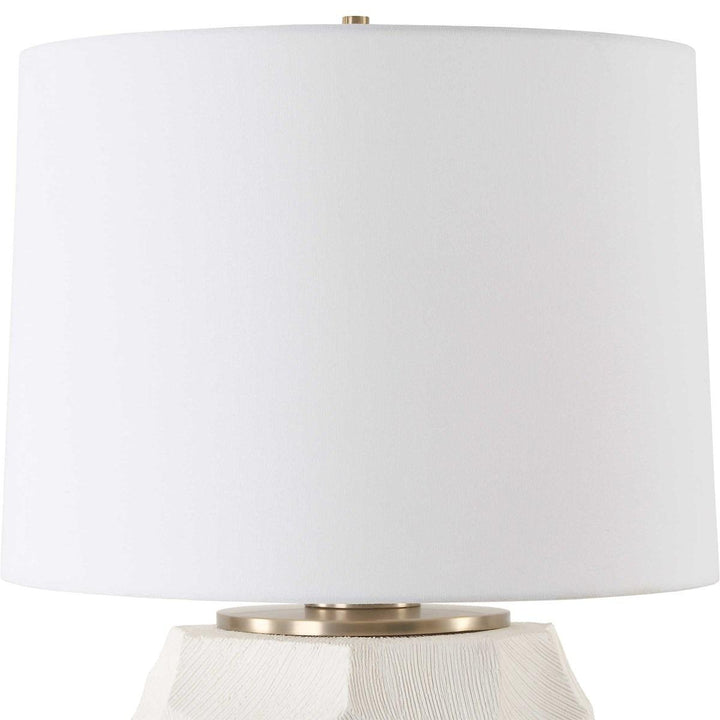 On Edge Chalk White Table Lamp