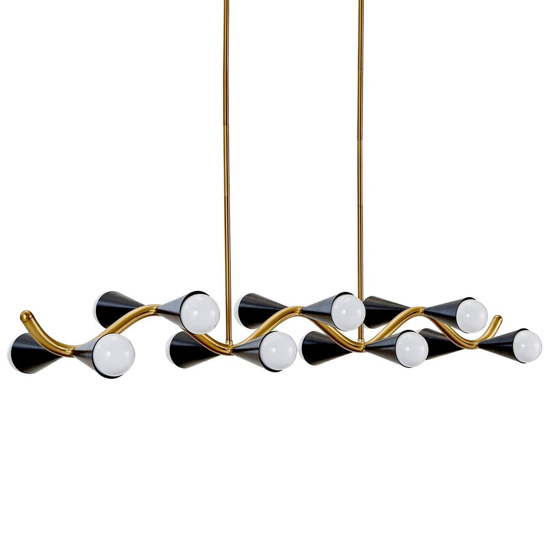 Caracas Wave Chandelier - Black & White Design Maven 1