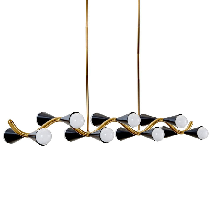 Caracas Wave Chandelier - Black & White Design Maven 1