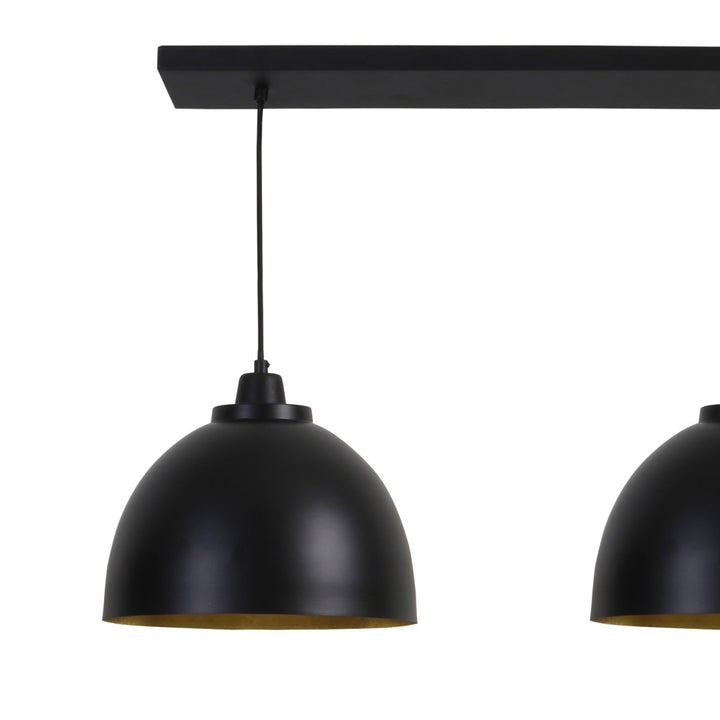 Kylie 3 Light Pendant Light - Black & Gold Light & Living 3