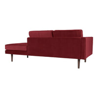 Broste Copenhagen Wind Chaise Longue Left Sided in Wild Ginger