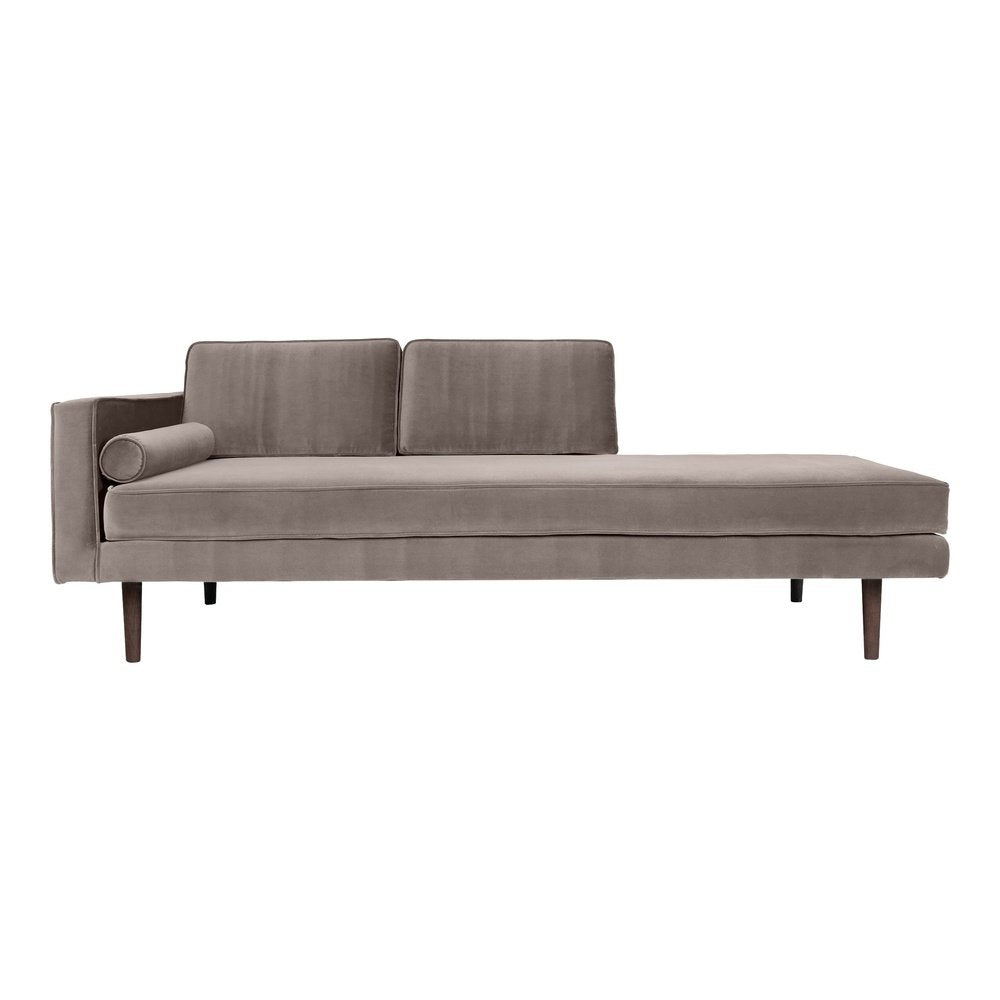 Broste Copenhagen Wind Chaise Longue Left Sided in Light Grey