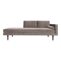 Broste Copenhagen Wind Chaise Longue Right Sided in Light Grey