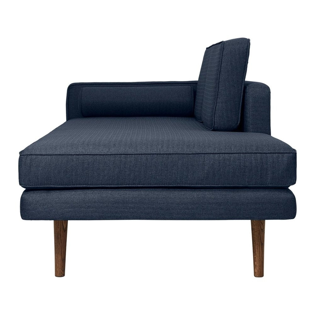 Broste Copenhagen Wind Chaise Longue Left Sided in Navy