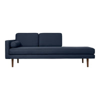 Broste Copenhagen Wind Chaise Longue Left Sided in Navy