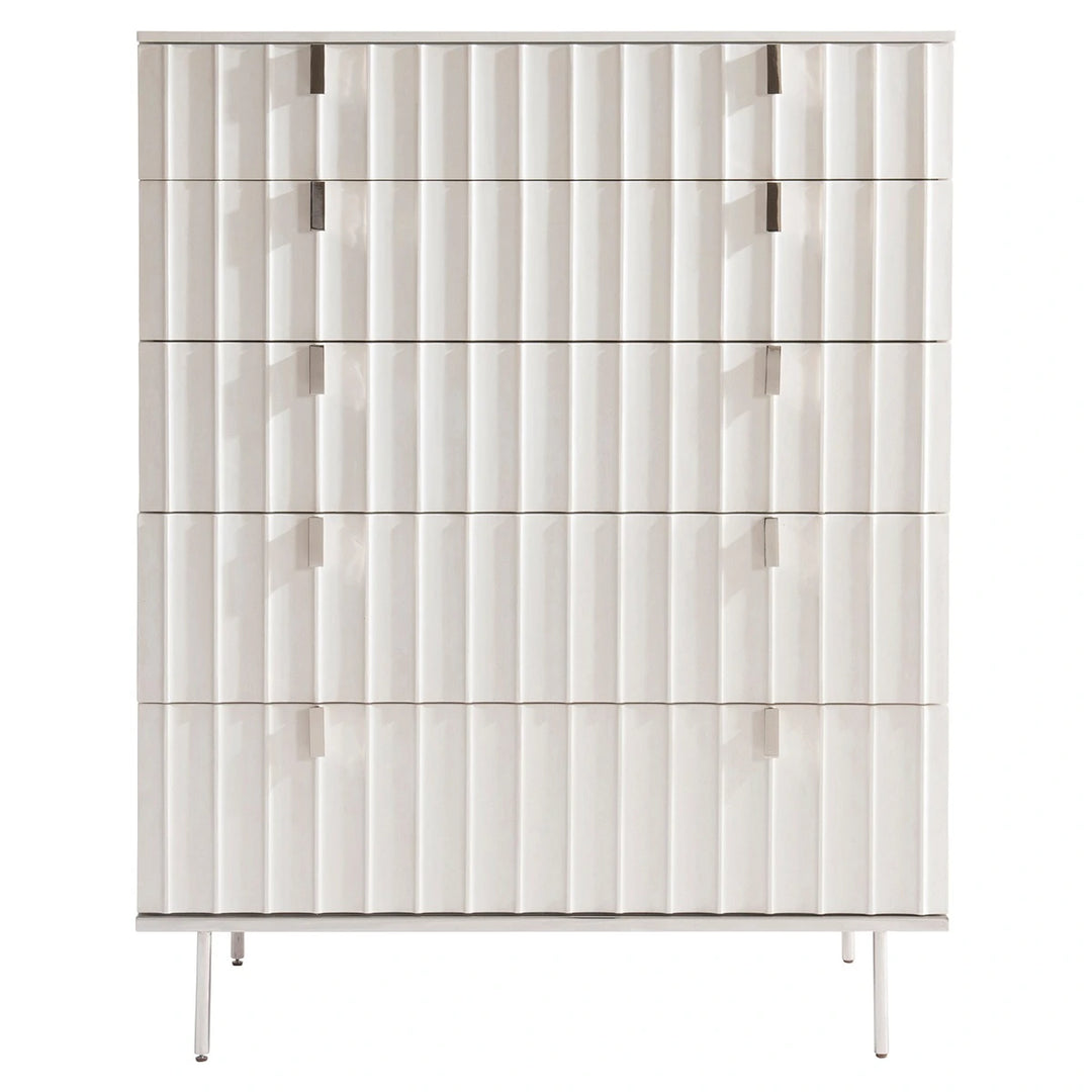 Modulum Tall Fluted Chest Of Drawers