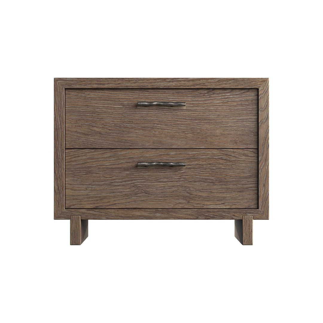 Casa Paros Wooden Wide Nightstand