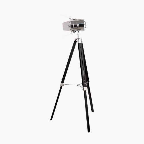 Stanley Tripod Floor Lamp - Silver & Black Pacific Lifestyle 2