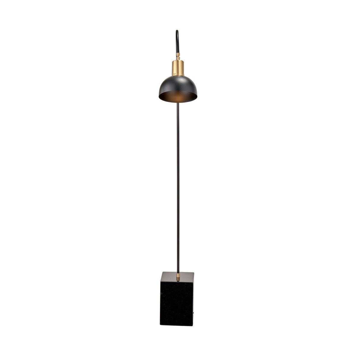 Olivia's Mayfair Matt Black Domed Task Floor Lamp